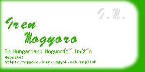 iren mogyoro business card